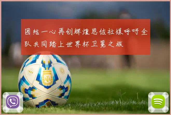 团结一心再创辉煌恩佐社媒呼吁全队共同踏上世界杯卫冕之旅